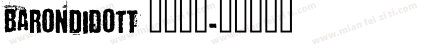 BaronDidotT 字体下载字体转换